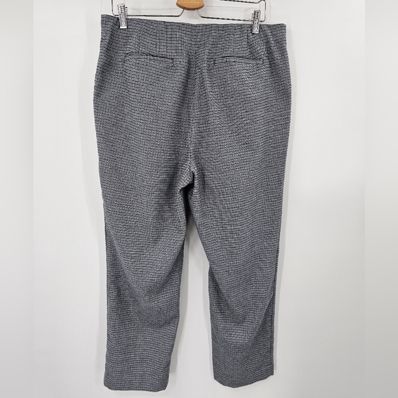 Loft Plaid Pull-On Pants Gray Size 14 - Picture 6 of 10